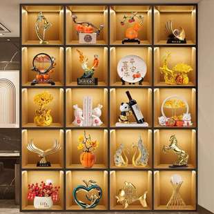 轻奢创意酒柜玄关电视柜客厅装饰品书房办公室书柜摆件工艺品套装