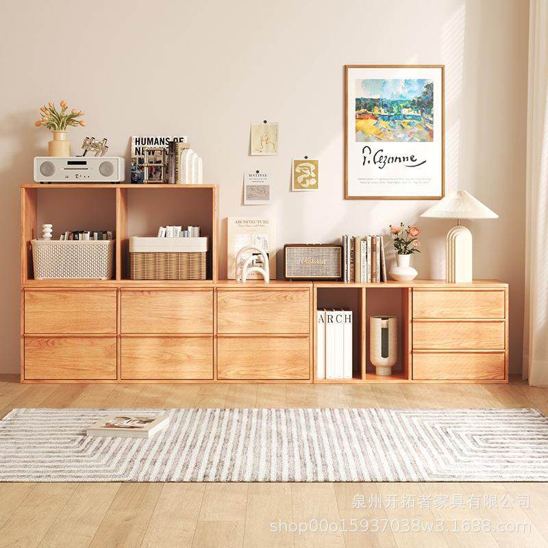日式实木书柜组合家用书房落地多功能收纳抽屉柜客厅靠墙视听柜,农机/农具/农膜,植保机械,淘宝优惠券,粉丝福利购,淘宝优惠卷