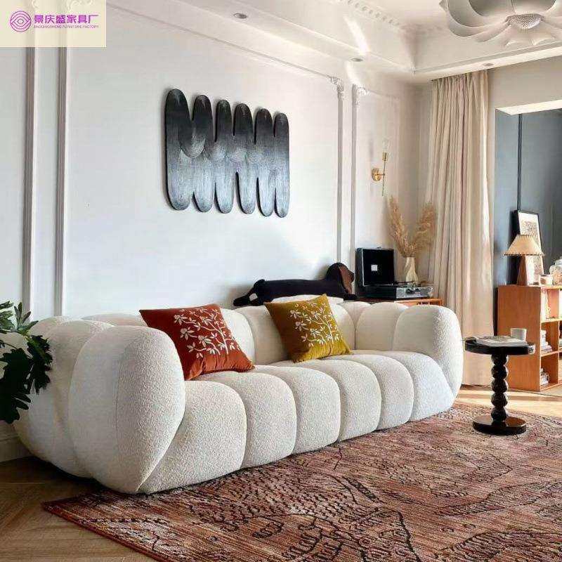 新款简约风客厅家用沙发轻法式复古奶油风泡芙沙发棉花糖布艺沙发,金属材料及制品,金属结构件,淘宝优惠券,粉丝福利购,淘宝优惠卷