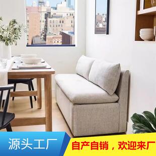 卡座储物柜沙发餐厅椅餐桌长椅长条凳收纳家用转角靠墙民宿小户型