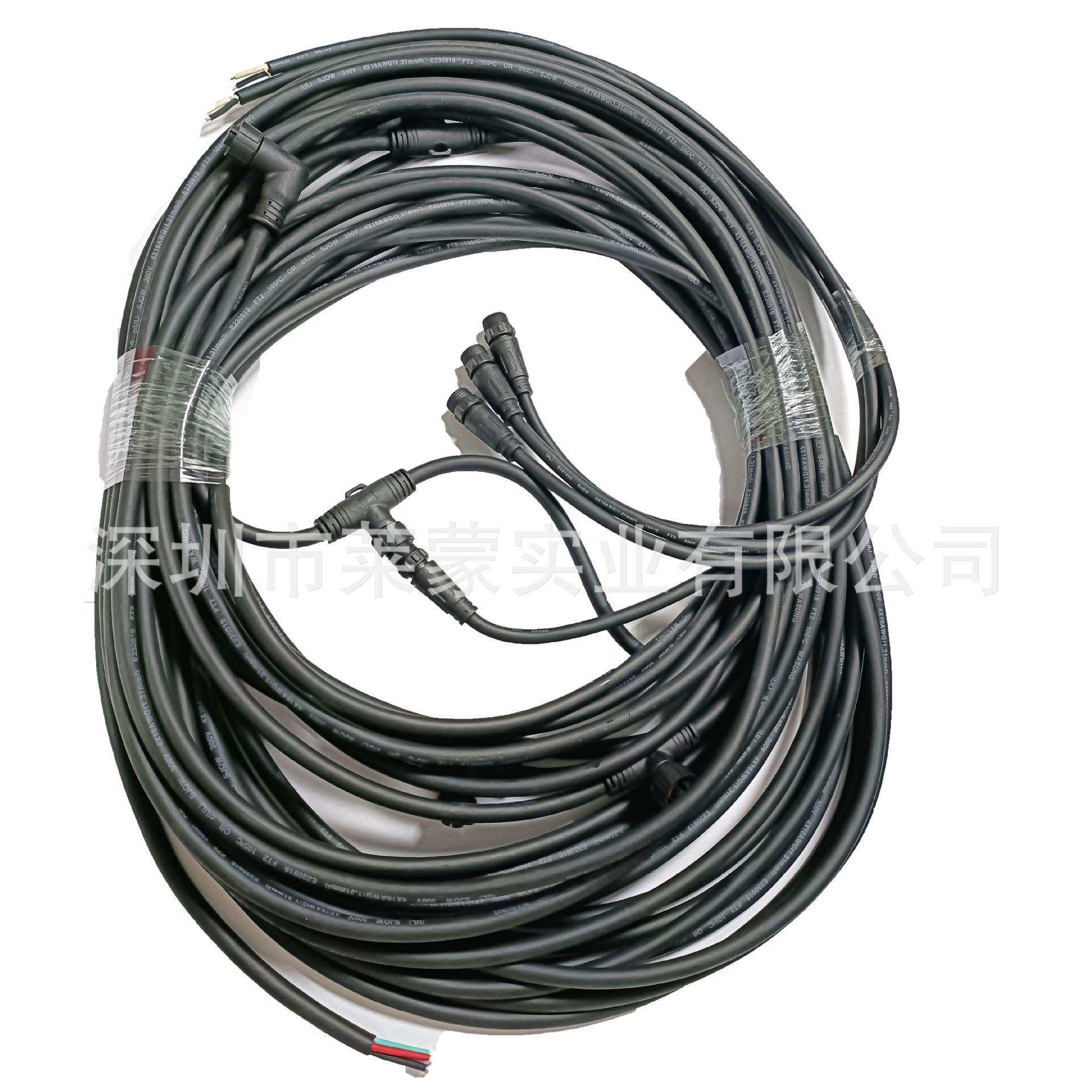 直销特大号T型三通尼龙防水线大型户外舞台灯光专用防水连接器