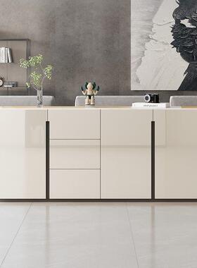 2025新款E0级实木餐边柜家用现代简约靠墙一体大容量储物收纳柜