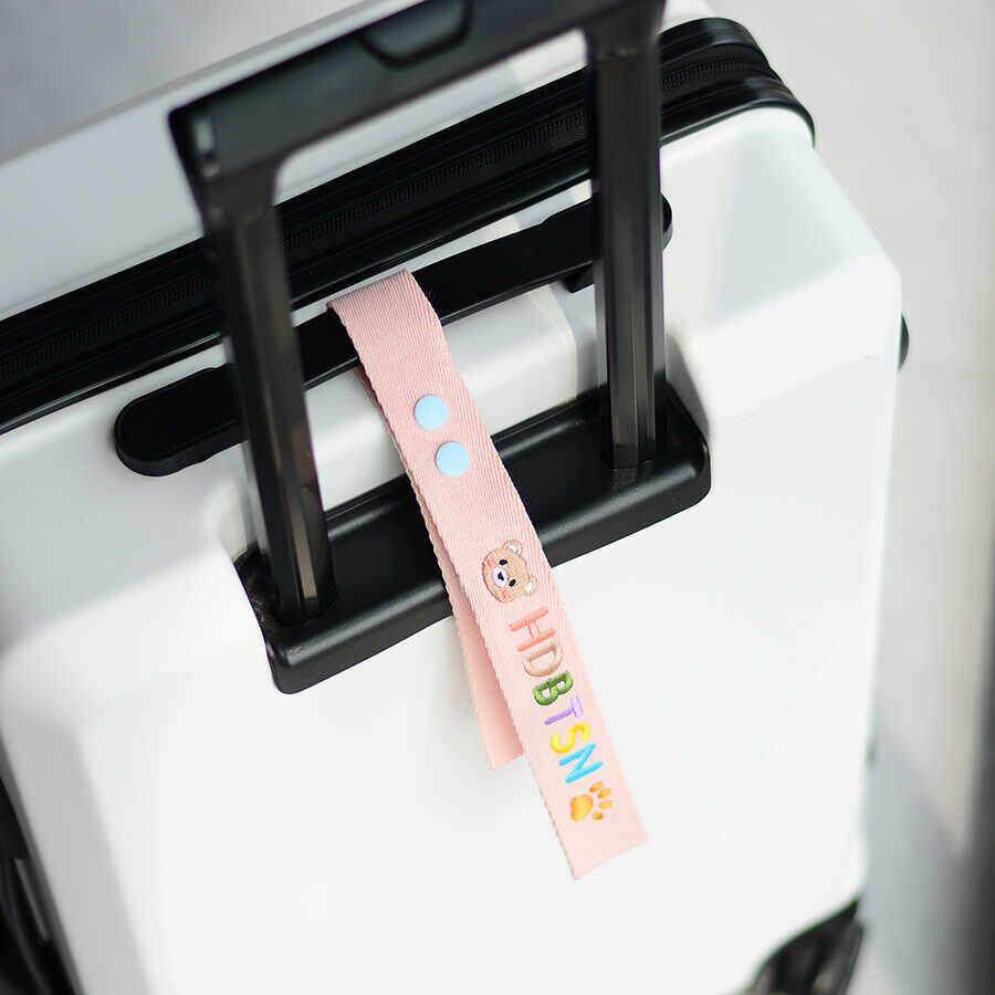 定制韩国同款名字飘带中英文出国旅行箱挂牌出游学背包挂件绑带