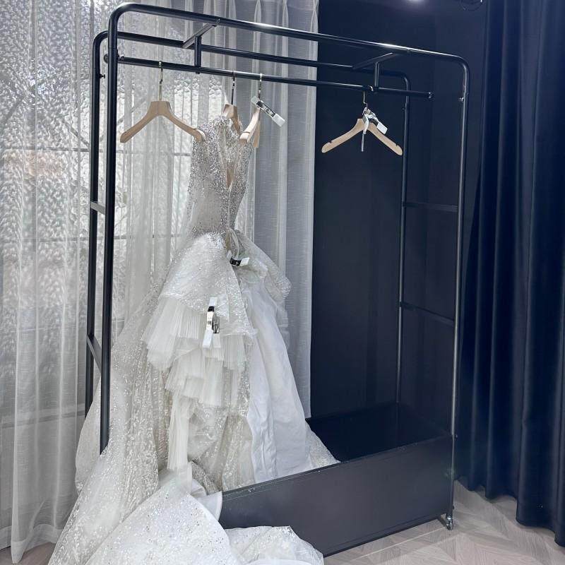 新娘试纱工具车加厚婚纱店静音手推车礼服馆带轮移动挂衣车摄影