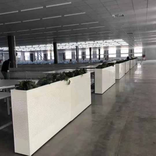 铁艺花箱服装厂花架办公室隔断花坛车间绿化花盆绿萝摆放花槽定制
