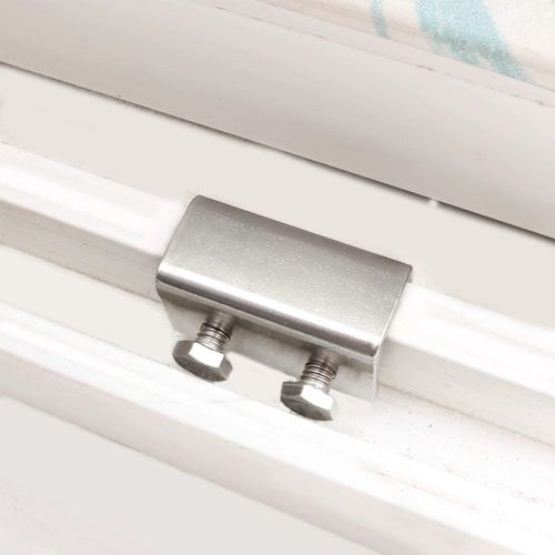 窗户锁扣铝合金纱窗门窗锁推拉门安全锁儿童防护防盗外六角限位器