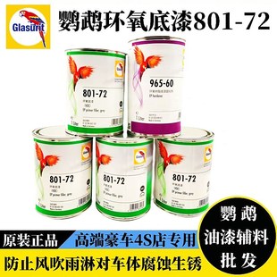 72巴斯夫油漆固化剂快干户外金属铁门栏杆防锈漆 鹦鹉环氧底漆801