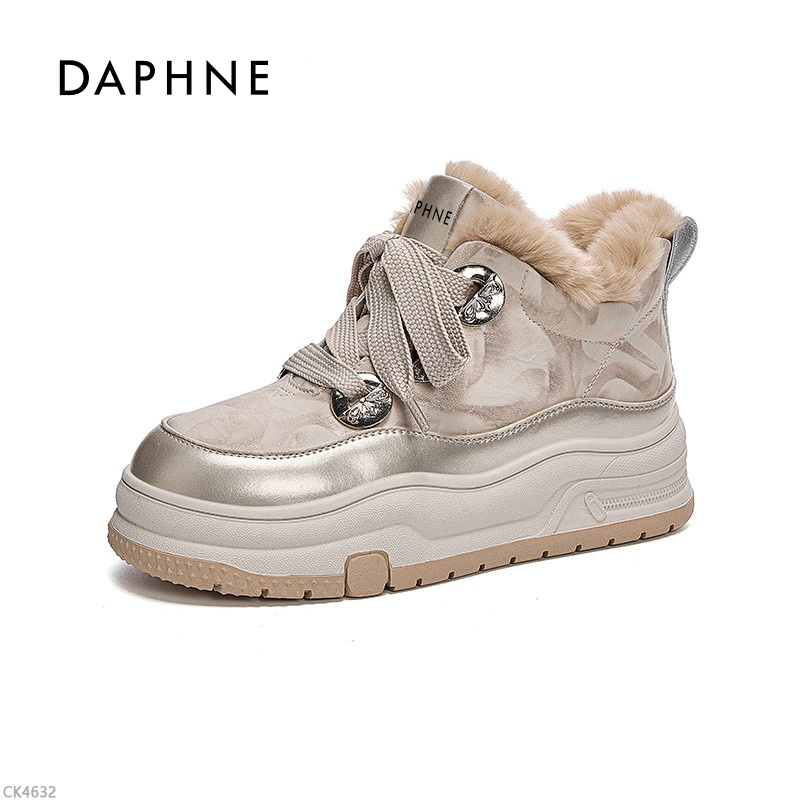 达芙妮2025新款冬加绒保暖雪地靴