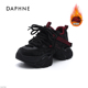 加绒保暖增高轻便炸街女鞋 Daphne 2025新款 冬季 达芙妮女鞋 老爹鞋