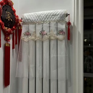 立式 家用暖气片罩防熏黑墙定做遮挡布艺盖巾 暖气片防尘罩新款 四季