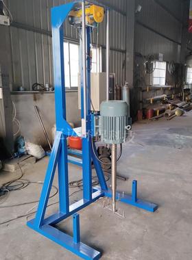 气动升降化工高速分散机升降高液体速搅拌机电动油漆搅拌机