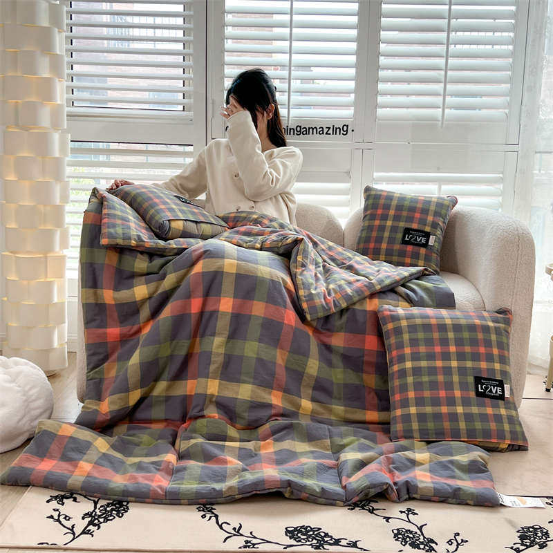 全棉抱枕两用被子车用午睡枕头被毯子二合一车载汽车靠枕折叠毯子,居家布艺,抱枕被,淘宝优惠券,粉丝福利购,淘宝优惠卷