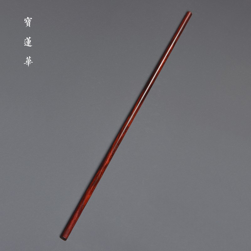 手工精磨小e叶紫檀木戒鞭 戒尺木教鞭教具 手把件文房清供茶玩摆