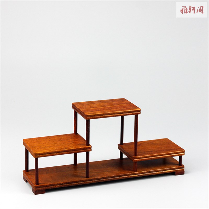 花梨木实木小型多宝阁博古架置物架茶具玉器摆件红木Y多层展示架