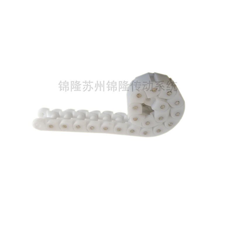 40P60P黑色/白色POM塑料尼龙链条板式传动链输送机龙骨链链条配件