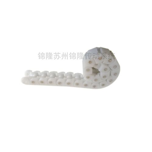 40P60P黑色/白色POM塑料尼龙链条板式传动链输送机龙骨链链条配件