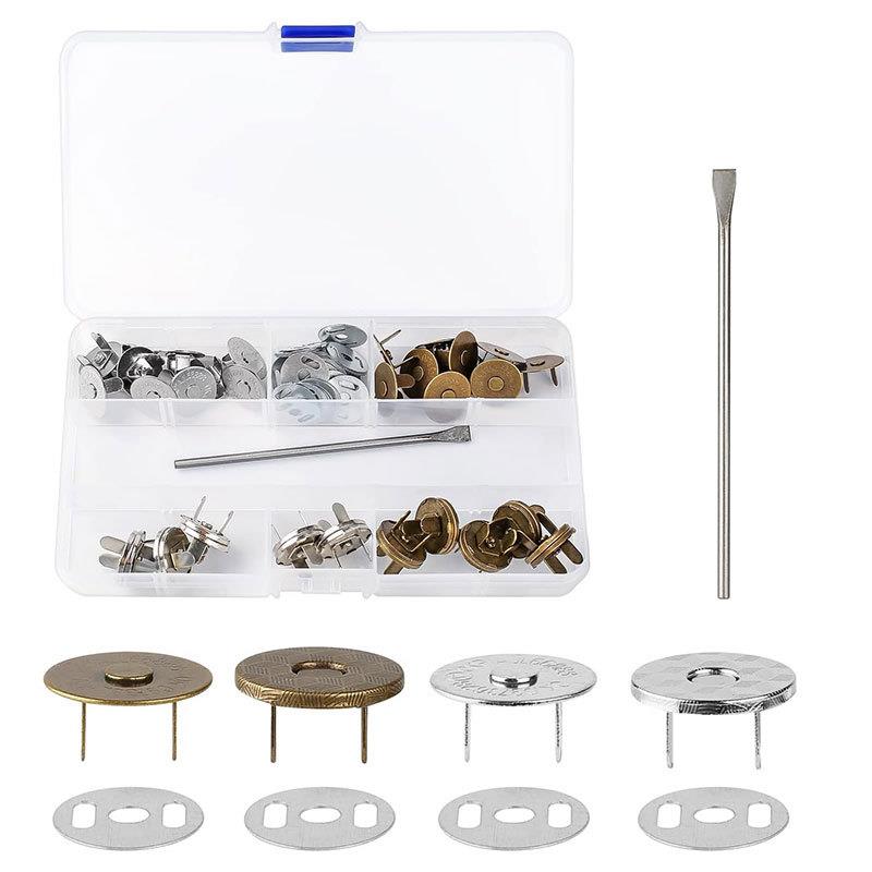 超薄金属磁扣套装14mm18mm毫米包包磁性纽扣磁性圆形按扣 DIY