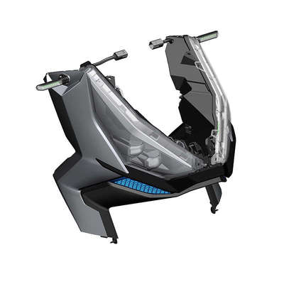 升仕ZT368G踏板摩托前车头左右侧板大灯头罩导流罩转向灯外壳配件