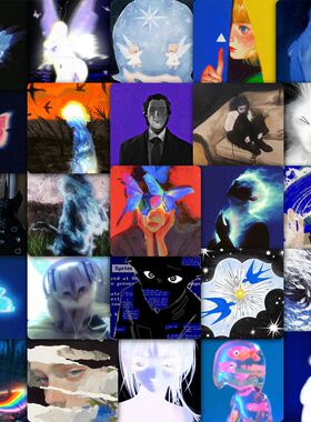 118张mbti人格INFP的精神世界贴纸高级小众氛围感创意装饰diy贴画