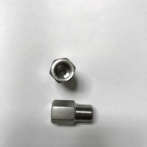 G1/8-M12x1 不锈钢内外丝转换接头 内螺纹G1/8 外螺纹m12x1 材304