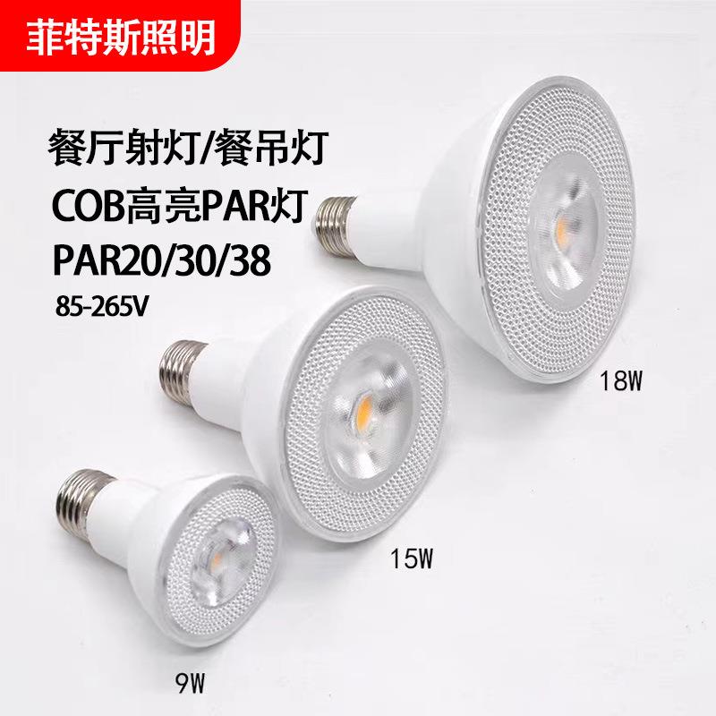 厂家直供LED帕灯PAR3818WPAR3015WPAR20LEDPAR灯E27螺口调光