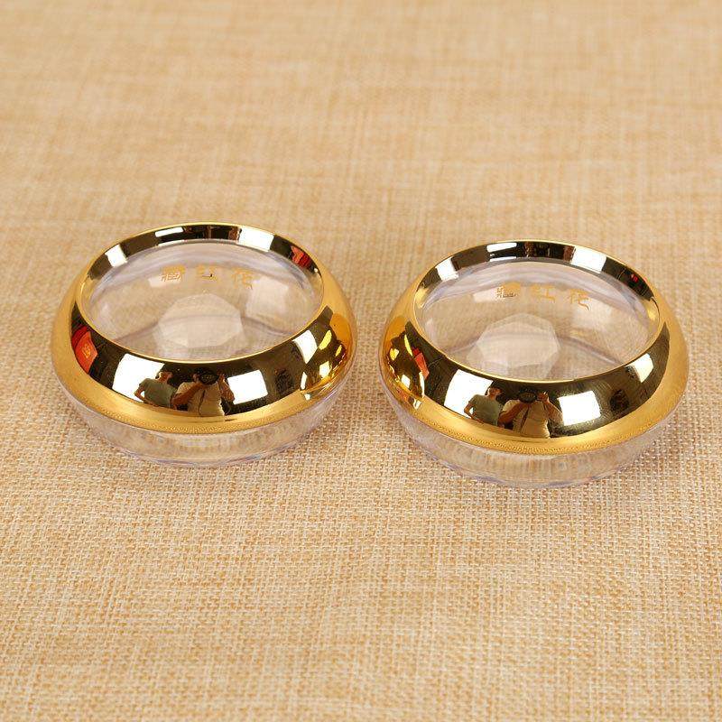 新款高档土豪金藏红花包装盒亚克力罐子瓶子圆形罐子装红花2克5克