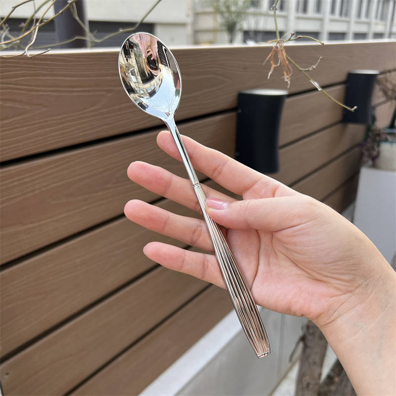 【灯笼勺】304不锈钢勺子汤匙创意调羹长柄勺搅拌勺小汤勺圆更