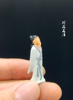 热卖树脂古人物小摆件李白奇石山水盆景假山沙盘枯山水造景装饰