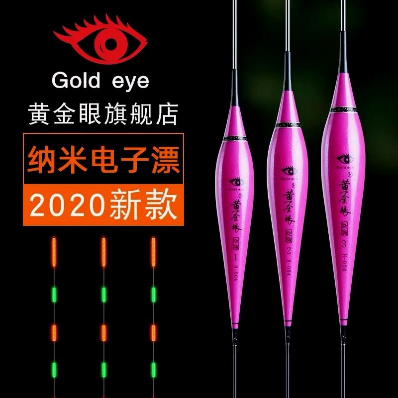 2022年新款池海黄金眼电子浮漂夜光漂纳米电子漂灵敏浮标鲫鱼混养