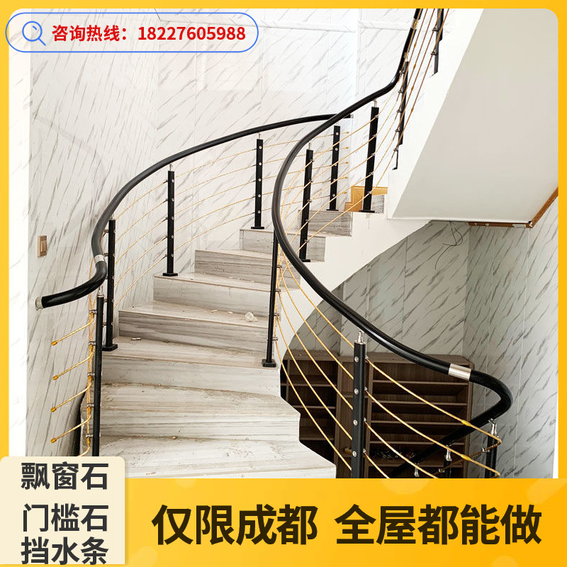 天然人造大理石楼梯梯步台面石材定做阶梯踏步地面墙防滑室内瓷砖