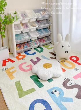 TipToe字母园儿童房地毯客厅阅读区地垫书房椅茶几房间卧室爬爬垫