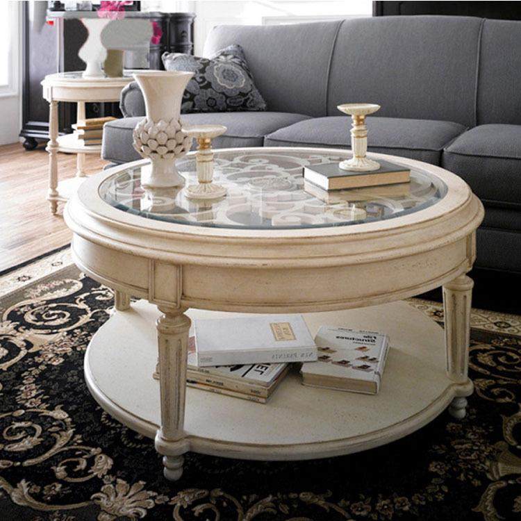 美式实木圆形茶几法式复古雕花茶几欧式小户型客厅茶桌做旧小边几,农机/农具/农膜,植保机械,淘宝优惠券,粉丝福利购,淘宝优惠卷