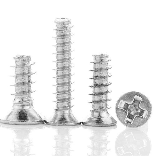 KB镀镍加硬十字槽沉头自攻螺丝平头平尾自攻螺丝M1.4|M2|M3*8|M4