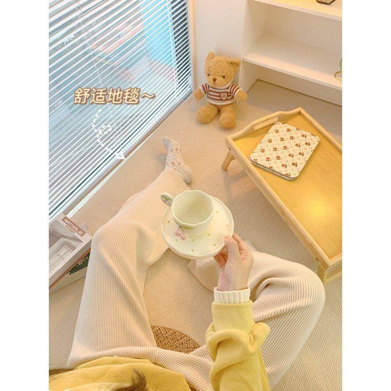 风地毯卧室铺拍照阳台飘窗床边客厅房间可裁剪垫子地垫