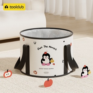 旅行泡脚桶便携可折叠水盆旅游洗衣洗脸足浴盆保温泡脚袋折叠桶