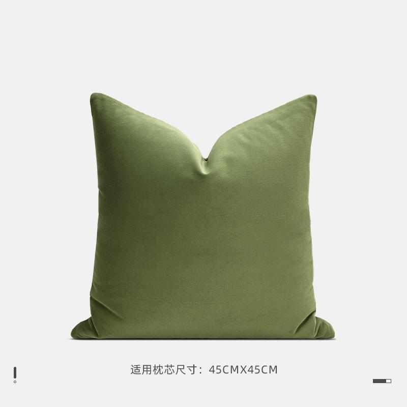 北欧现代轻奢绿色组合创意抱枕高端酒店客厅沙发靠枕腰枕床头靠包