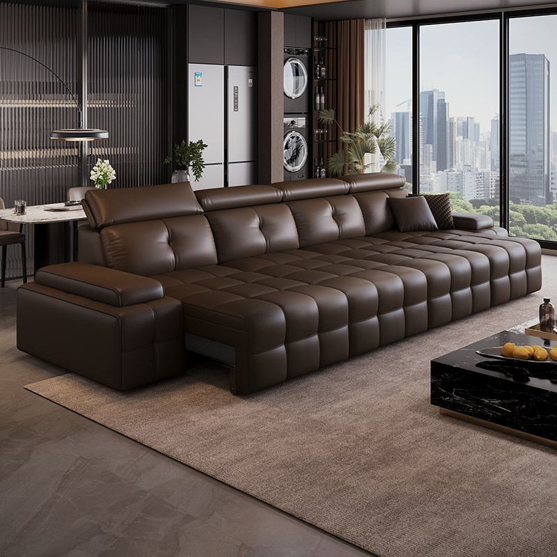 语音智能头枕可调节电动功能劳伦斯沙发别墅大平层客厅沙发床