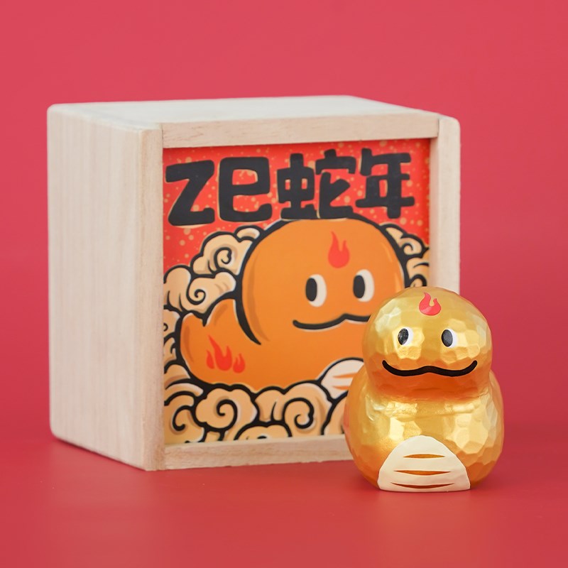 【大美术馆】十二生肖摆件2025蛇年礼物可爱小猪牛鸡桌面车载手办