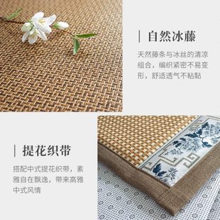 实木沙发坐垫中式 厂促直供夏季 沙发垫凉席藤垫夏天木沙发垫子发