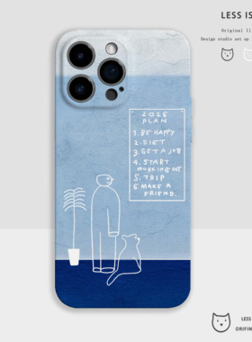 计划猫猫硅胶手机壳iphone17手机壳苹果16promax情侣保护套15卡通14新款可爱13搞怪12软适用华为p70任意机型