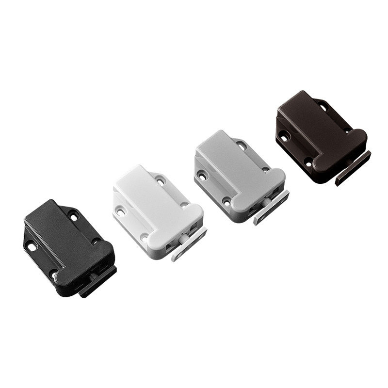 柜门反弹器衣柜按压式弹开自锁器衣橱免装推拉手抽屉隐形磁吸碰珠