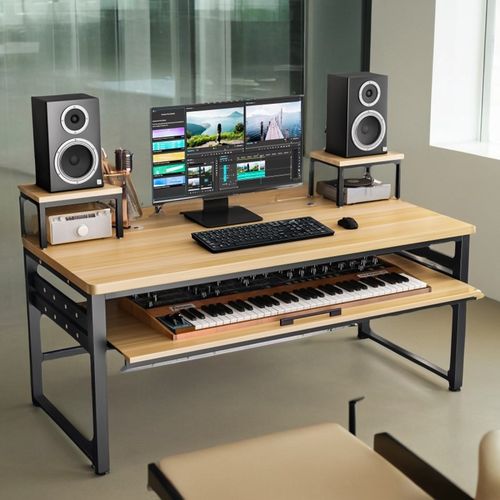 编曲工作台midi键盘桌电子琴桌架电钢琴编曲台音乐工作制作琴桌子