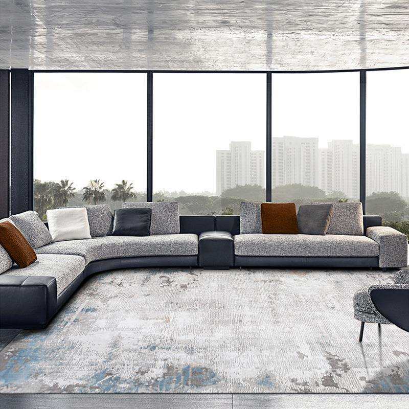 现代简约丙纶地毯客厅威尔顿机织地毯耐脏高端轻奢土耳其进口地毯