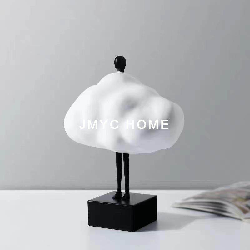 简约轻奢家居艺术软装饰品样板房间玄关电视柜雕塑摆件高级办公室