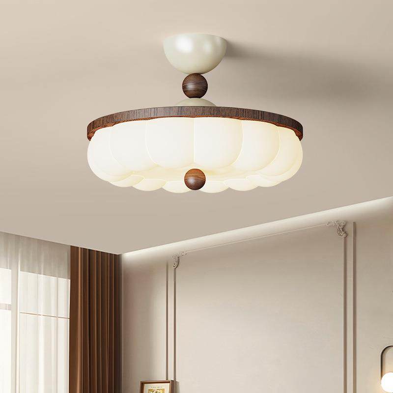 奶油风法式卧室半吊灯复古设计师创意书房主卧全光谱卧室吸顶灯具