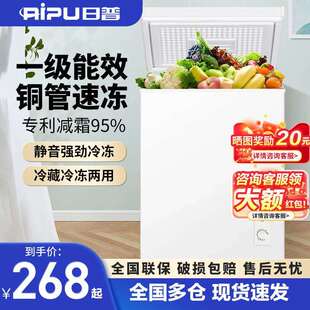 日普一级节能冷柜家用小型冷冻箱冷藏两用迷你微霜商用小冰柜