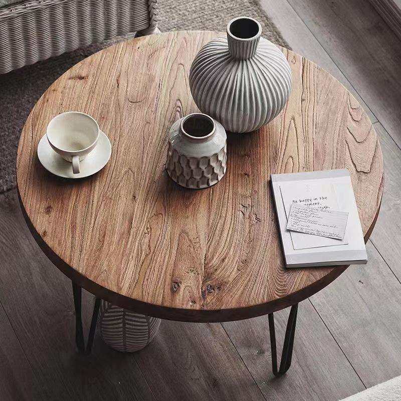 老榆木围炉冰茶桌煮茶桌火锅烧烤桌户外实木民宿煮冰茶桌,3C数码配件,USB灯,淘宝优惠券,粉丝福利购,淘宝优惠卷