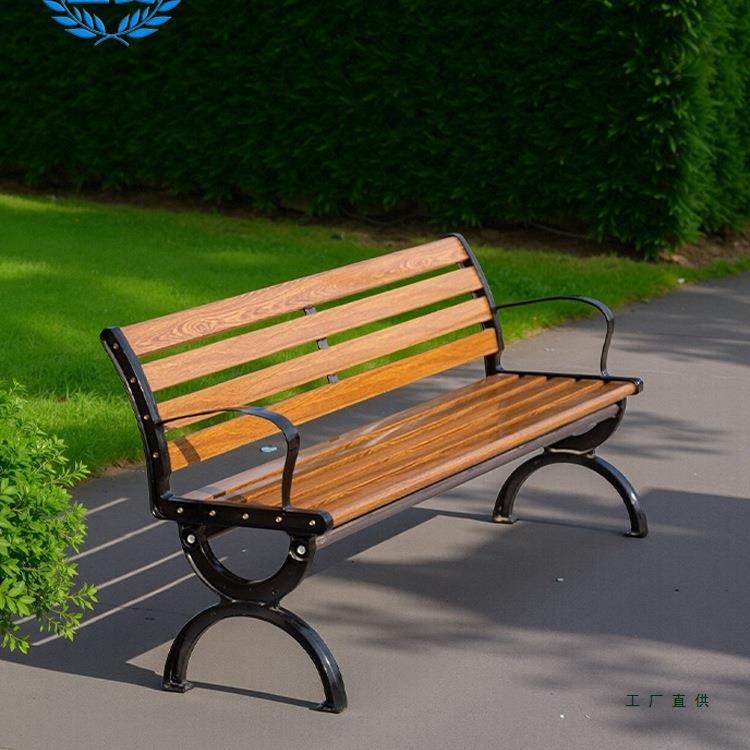 公园椅户外长椅庭院靠背休闲座椅防腐木实木塑木长条坐凳子铸铁艺,3C数码配件,USB灯,淘宝优惠券,粉丝福利购,淘宝优惠卷