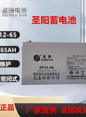 圣阳蓄电池SP12-65/SP12-80/SP12-50铅酸12V65AH/12V80AH/12V50AH