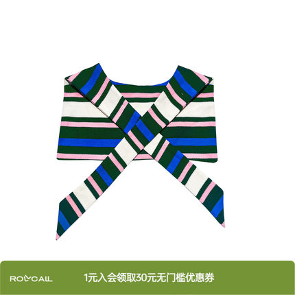 ROLLCALL  彩色条纹披肩薄款坎肩外搭短款上衣